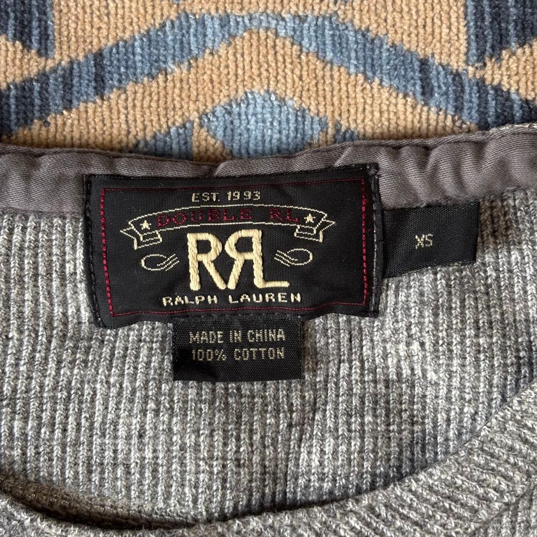 美品 ダブルアールエル ワッフル ヘンリーネック サーマル RRL Tシャツ