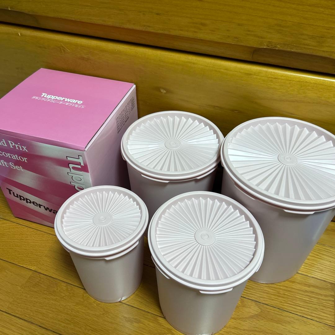 【新品】タッパーウェア グランプリデコレーター ギフトセット　薄ピンク