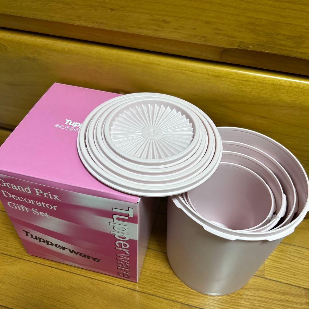 【新品】タッパーウェア グランプリデコレーター ギフトセット　薄ピンク