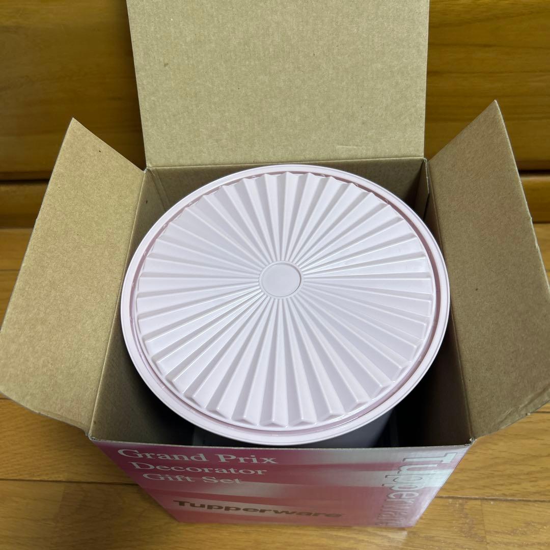 【新品】タッパーウェア グランプリデコレーター ギフトセット　薄ピンク