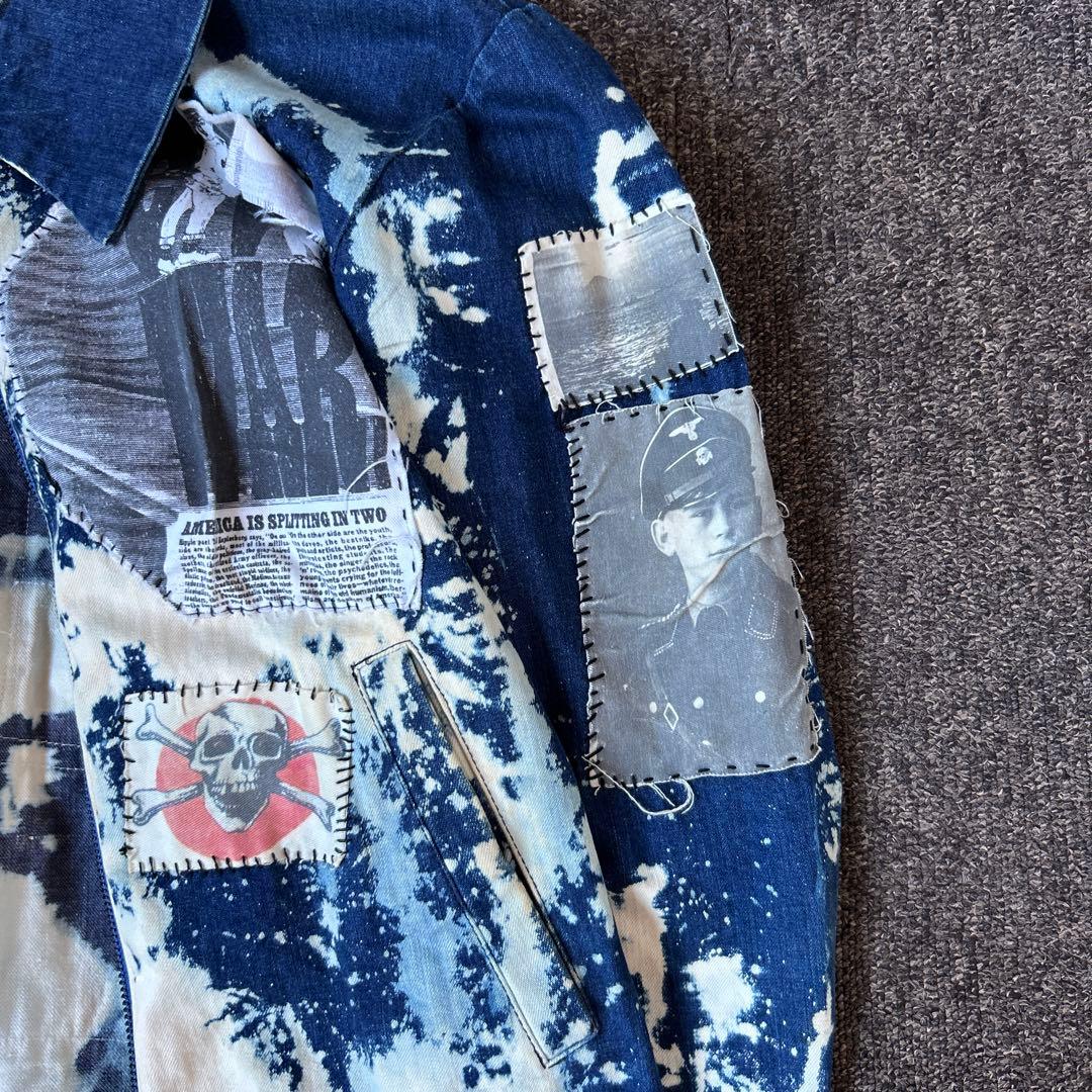 【一点物】GILET デニムジャケット リメイク