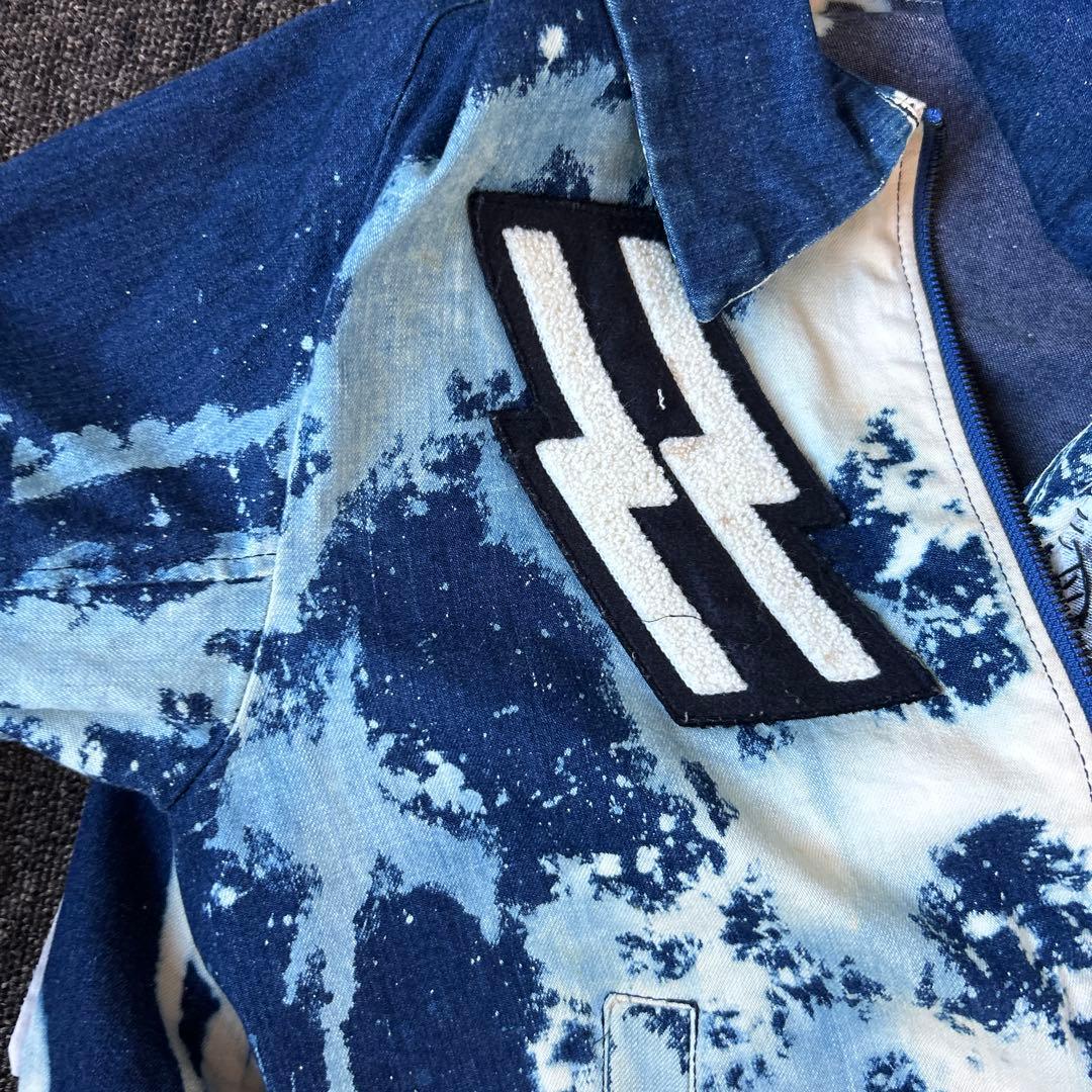 【一点物】GILET デニムジャケット リメイク