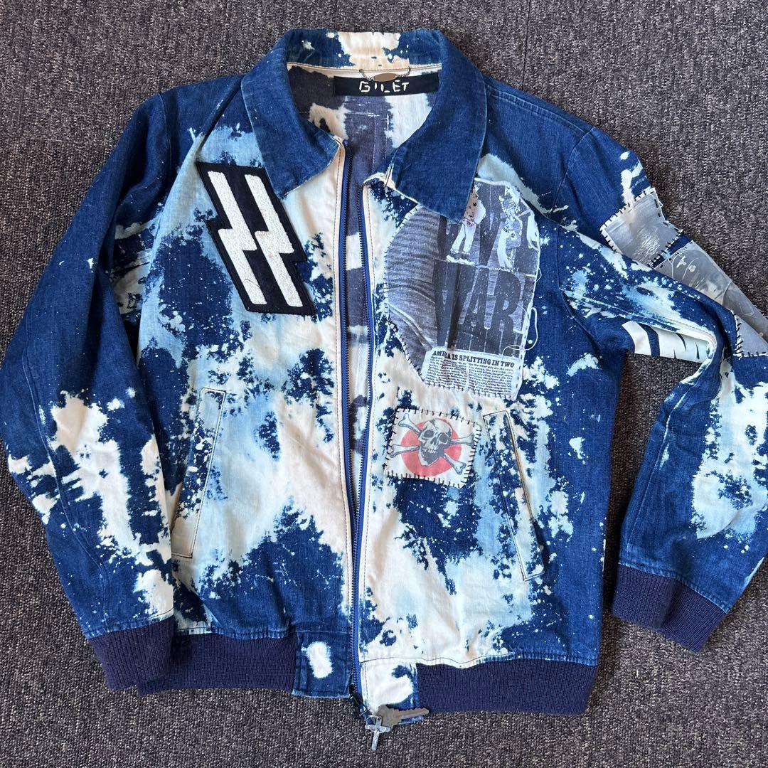 【一点物】GILET デニムジャケット リメイク
