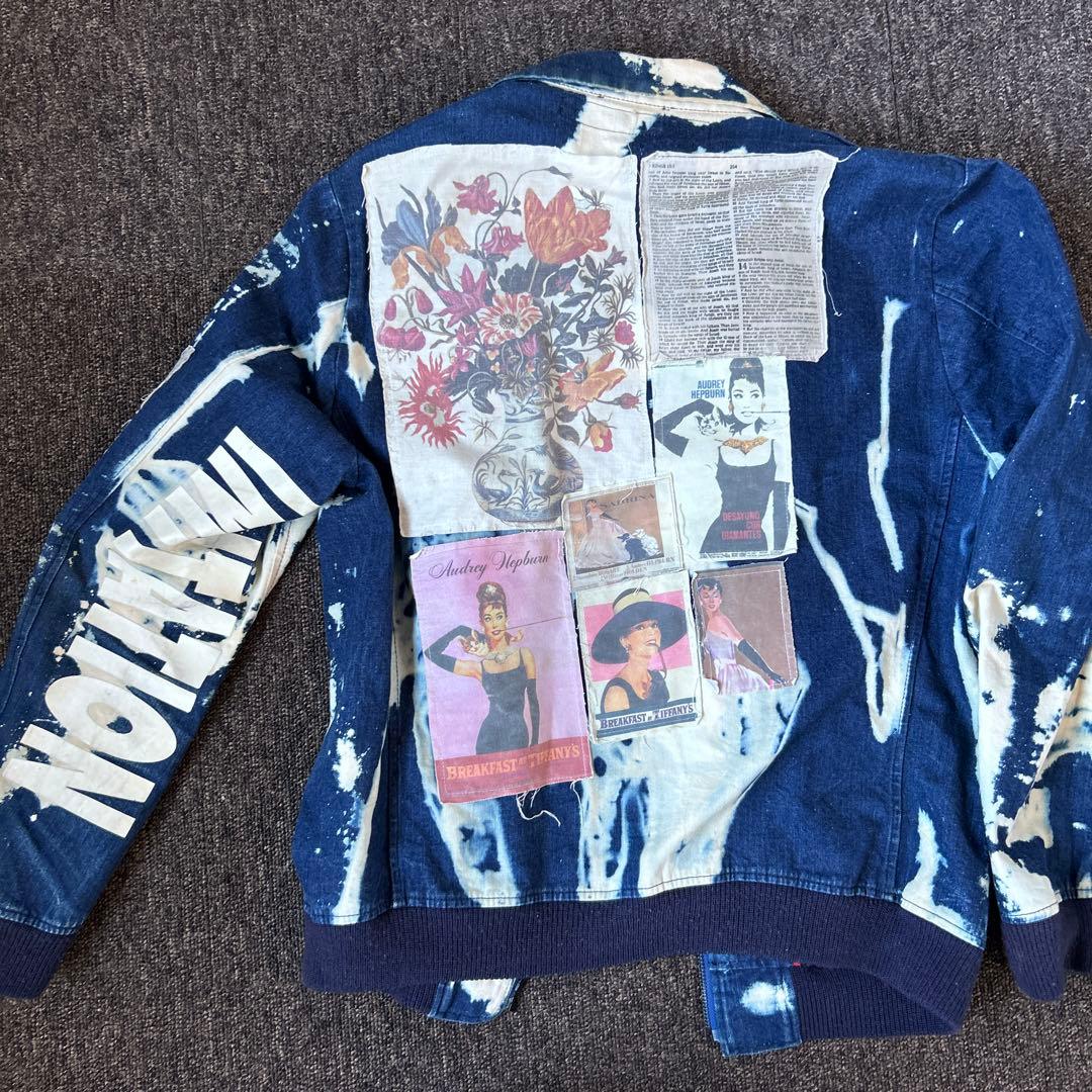 【一点物】GILET デニムジャケット リメイク