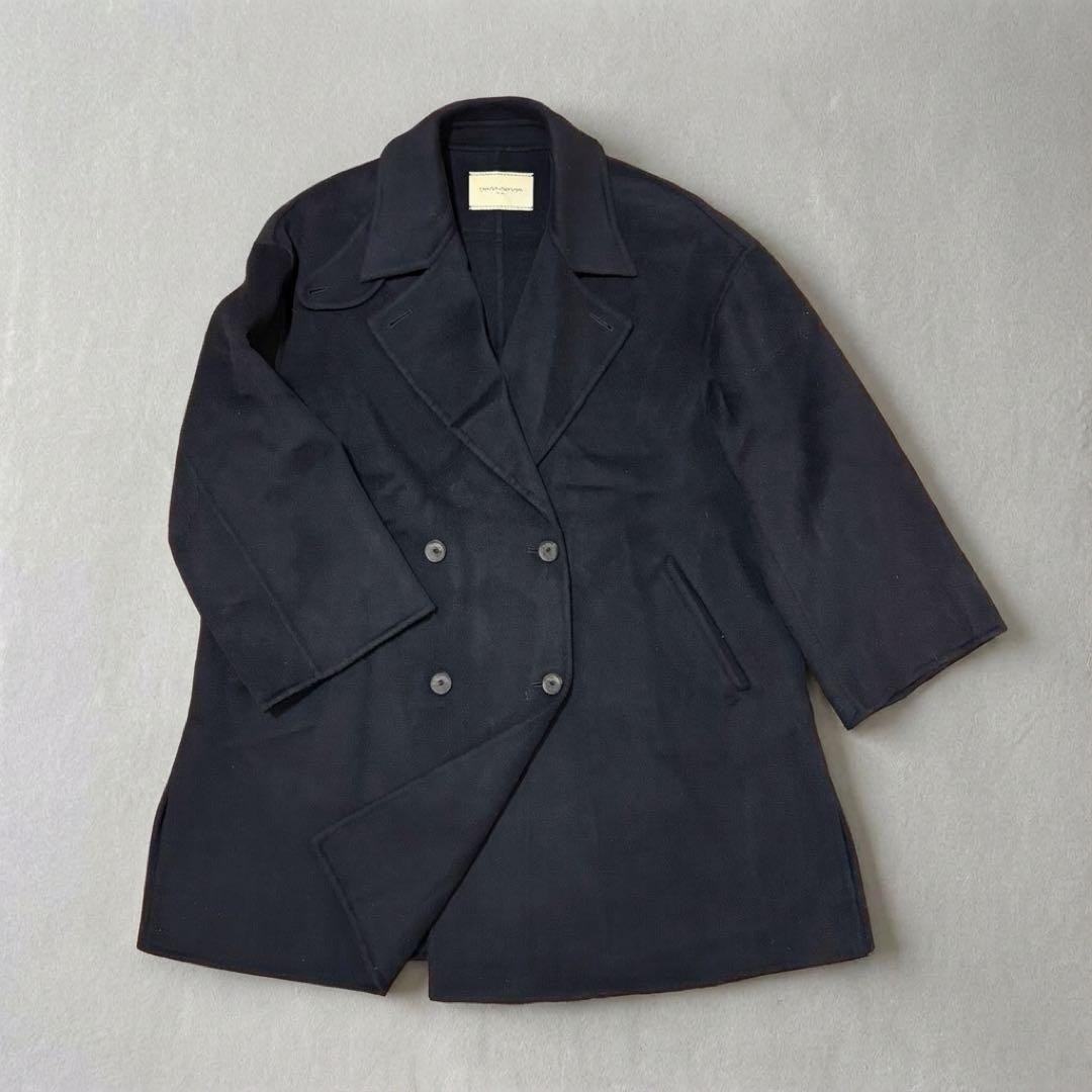 最終価格　超美品完売23AW ユナイテッドアローズ リバー ミドルピーコート36