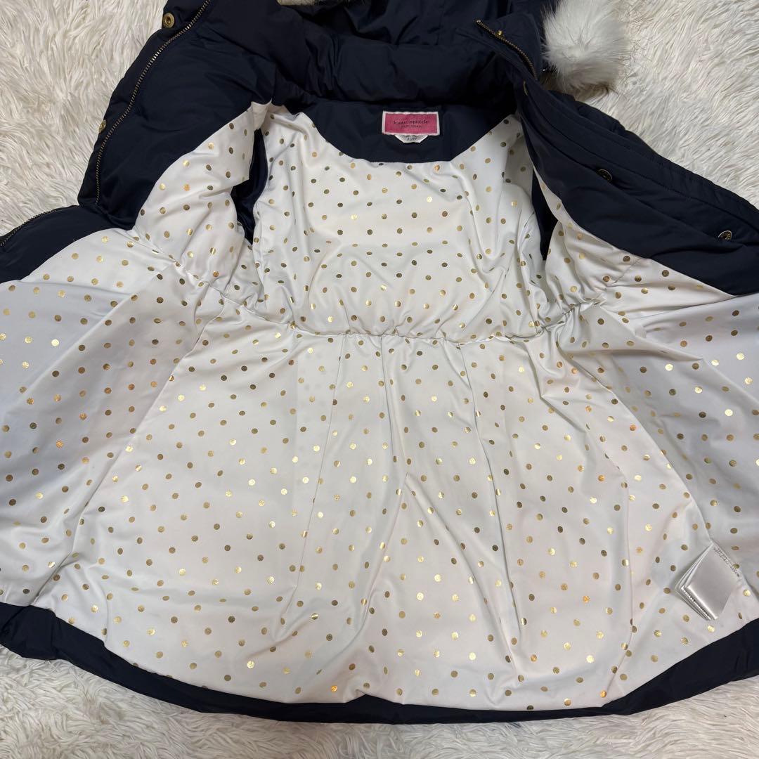 ケイトスペード ダウンコート　ロング　120 ネイビー