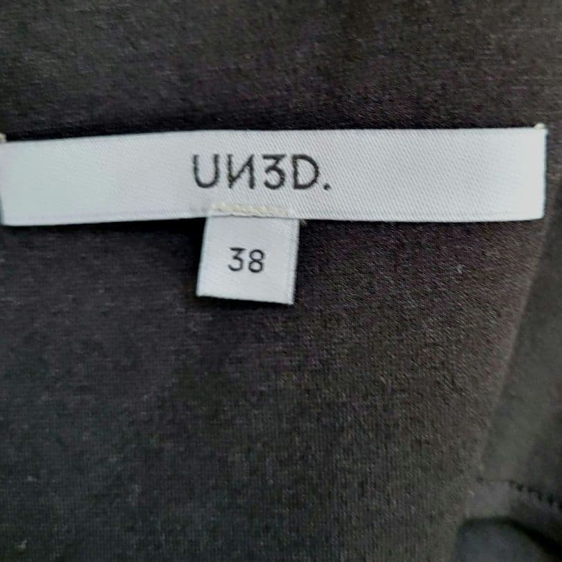UN3D. アンスリード ノースリーブ サロペット コクーン ブラック 38