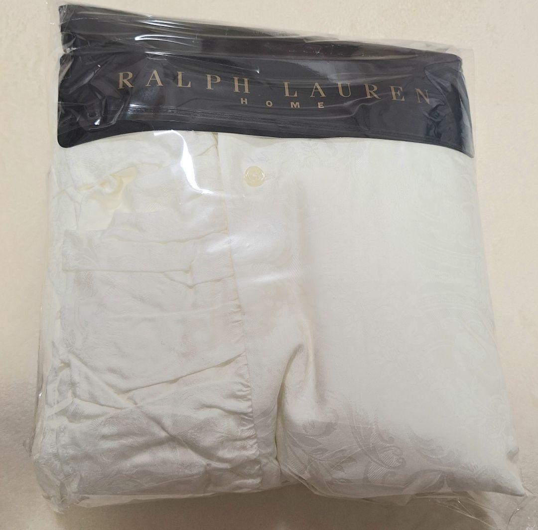 未使用　Ralph Lauren シングル掛け布団カバー　ジャガード織フリル
