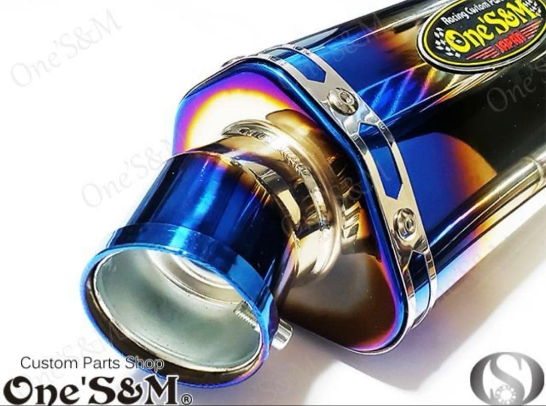 スリップオン チタン焼きカラーマフラーサイレンサー CB400SF NC42用
