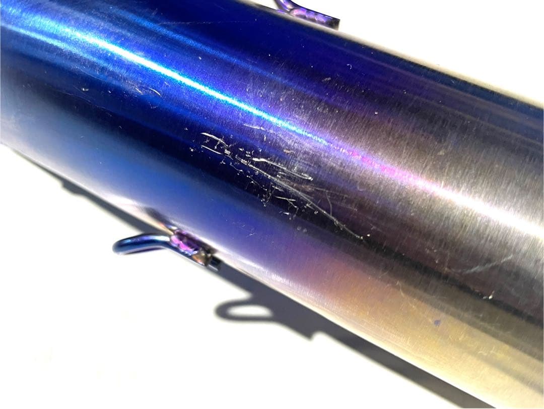 スリップオン チタン焼きカラーマフラーサイレンサー CB400SF NC42用