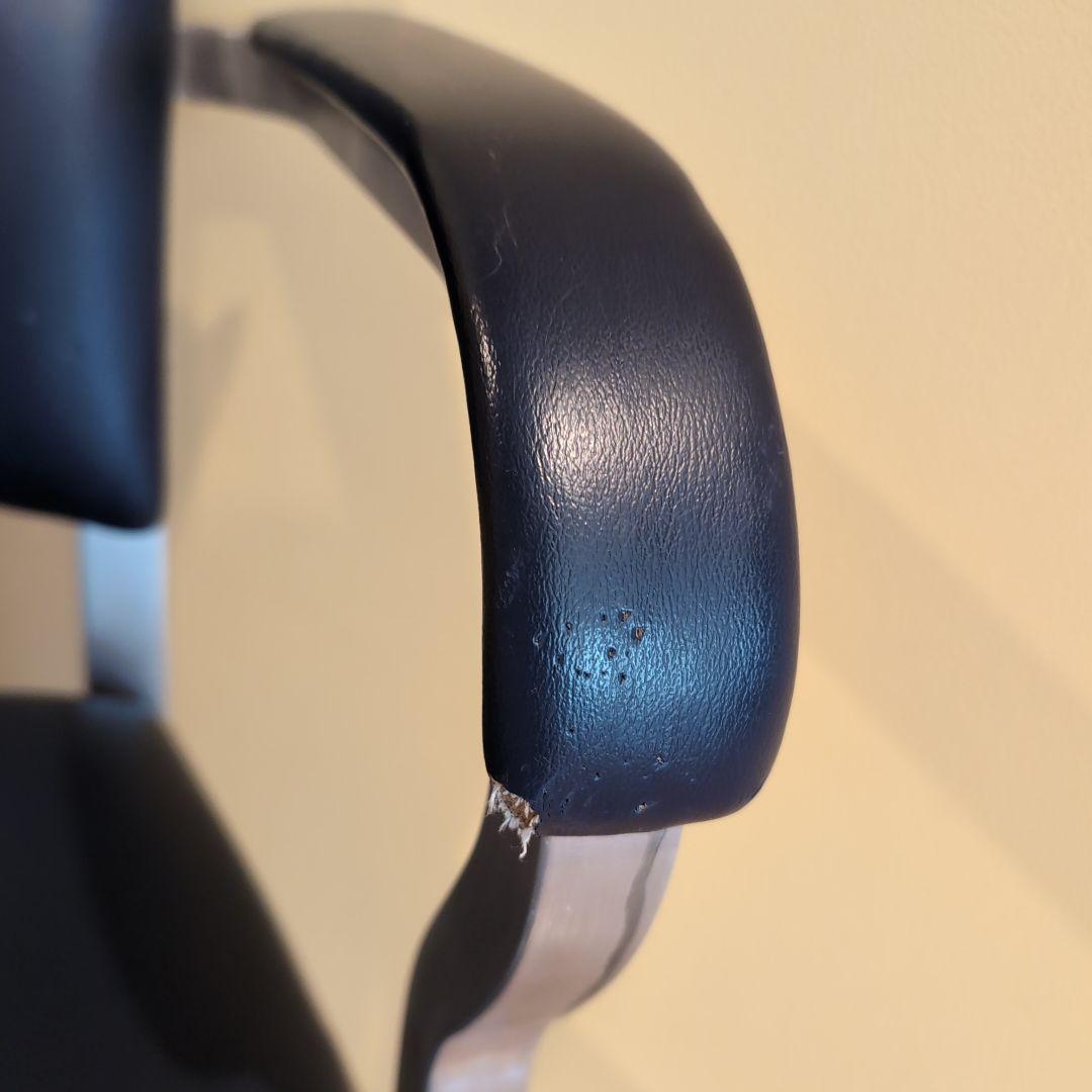 JM　④アメリカヴィンテージ　アルミ　NAVY　チェア　エメコ　4脚引取歓