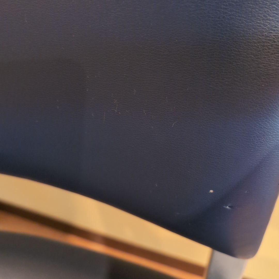 JM　④アメリカヴィンテージ　アルミ　NAVY　チェア　エメコ　4脚引取歓