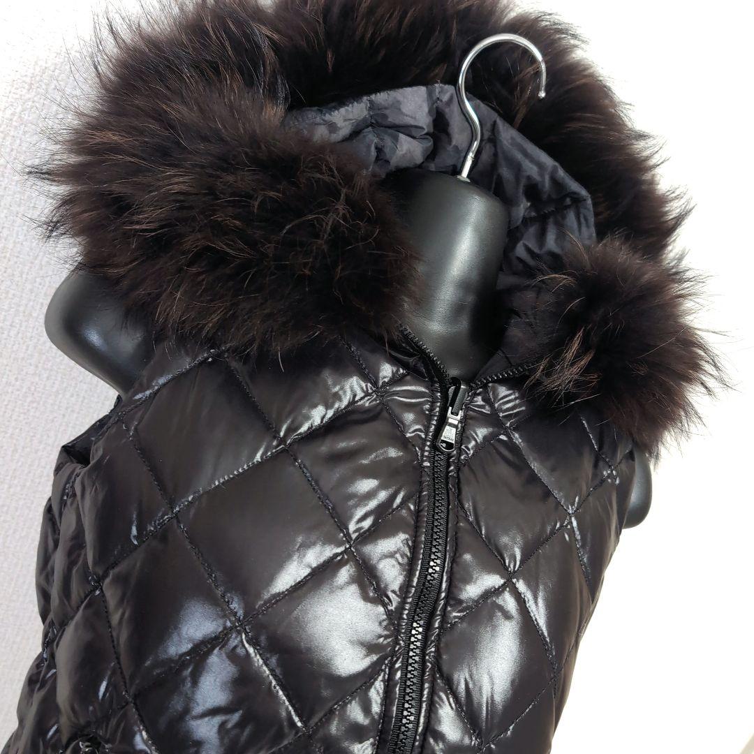 dv7 TATRAS 迷彩柄 黒 リバーシブル ダウンベスト レディースM相当