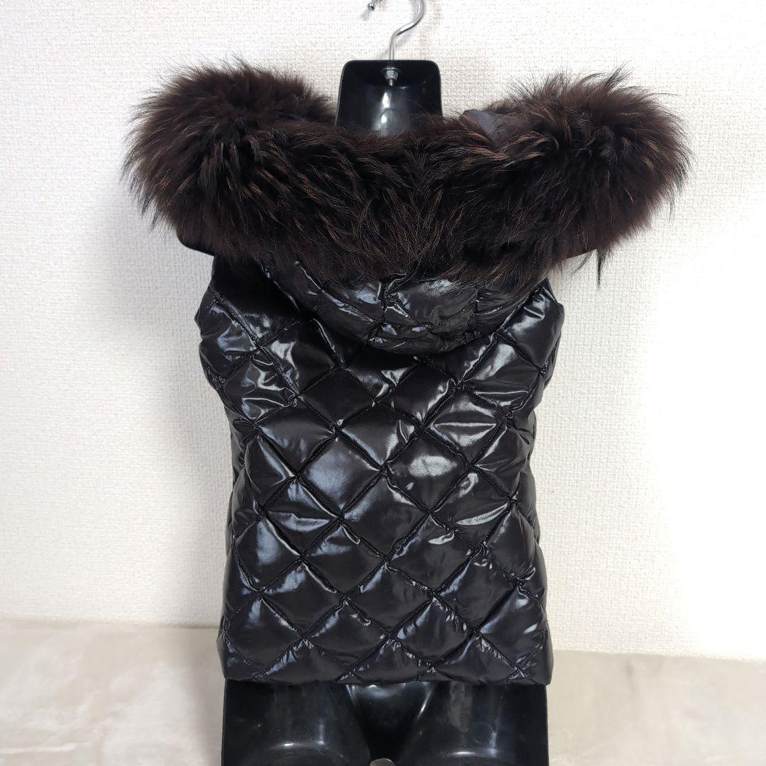 dv7 TATRAS 迷彩柄 黒 リバーシブル ダウンベスト レディースM相当