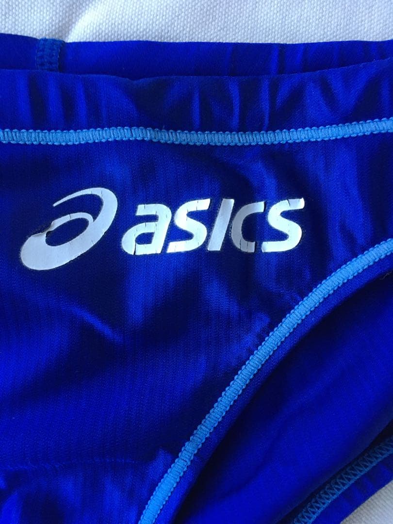 アシックス 競パン Mサイズ AMA427 splasher-s ブルー 公認
