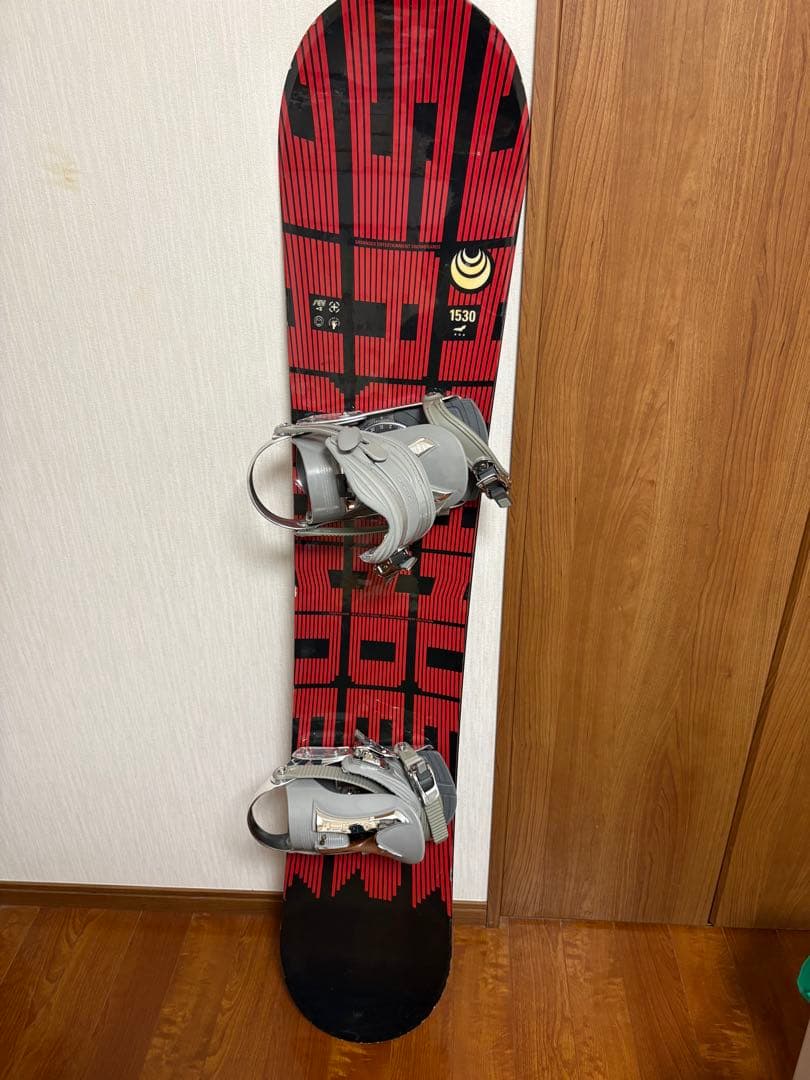 スノーボード 板　153cm savander 赤黒デザイン