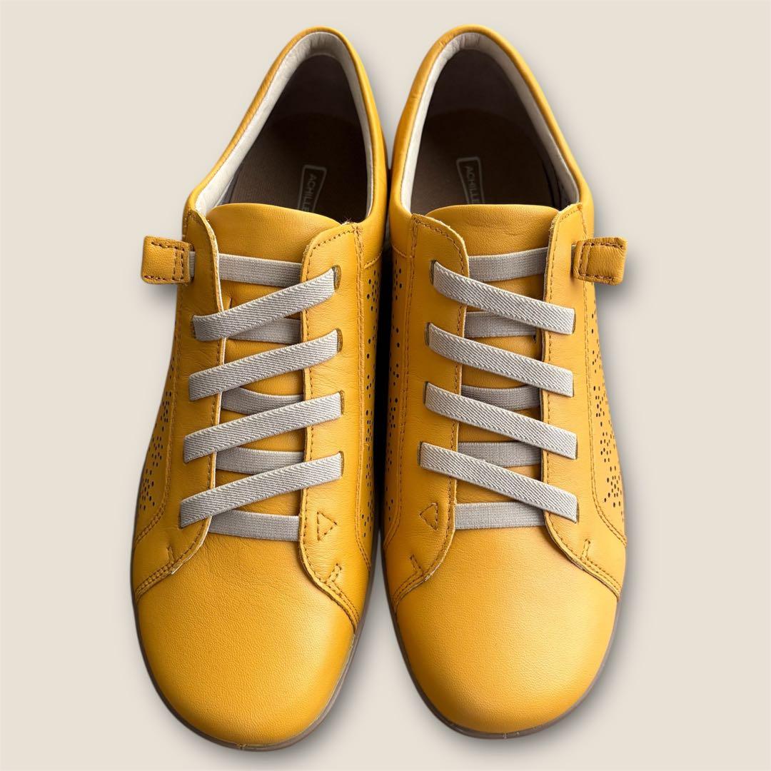 【アキレスソルボ】未使用級！コンフォートシューズ　本革　24.5cm