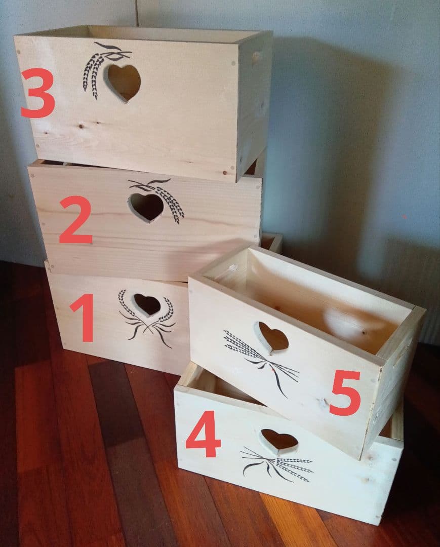 カントリー風入れ子の箱