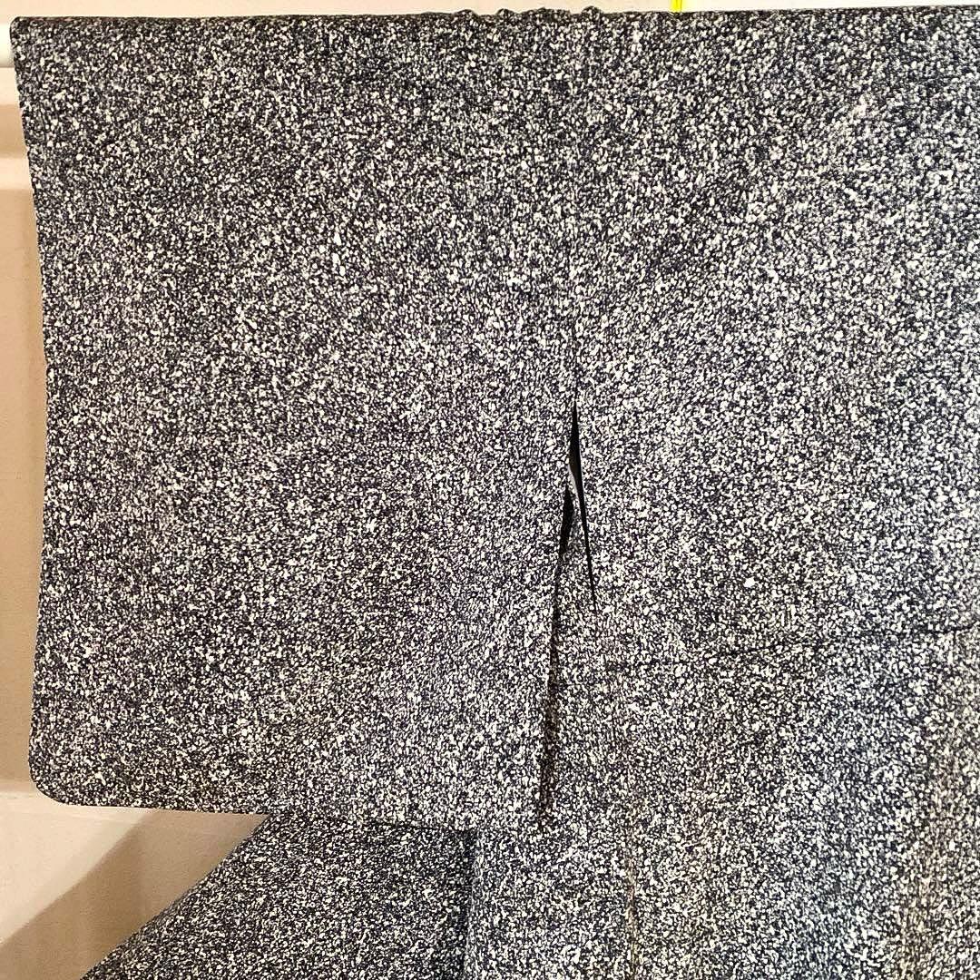 着物-袷着物2 秋草文様 黒地に金彩上品で華やかな装い【訪問着】【正絹】【美品】