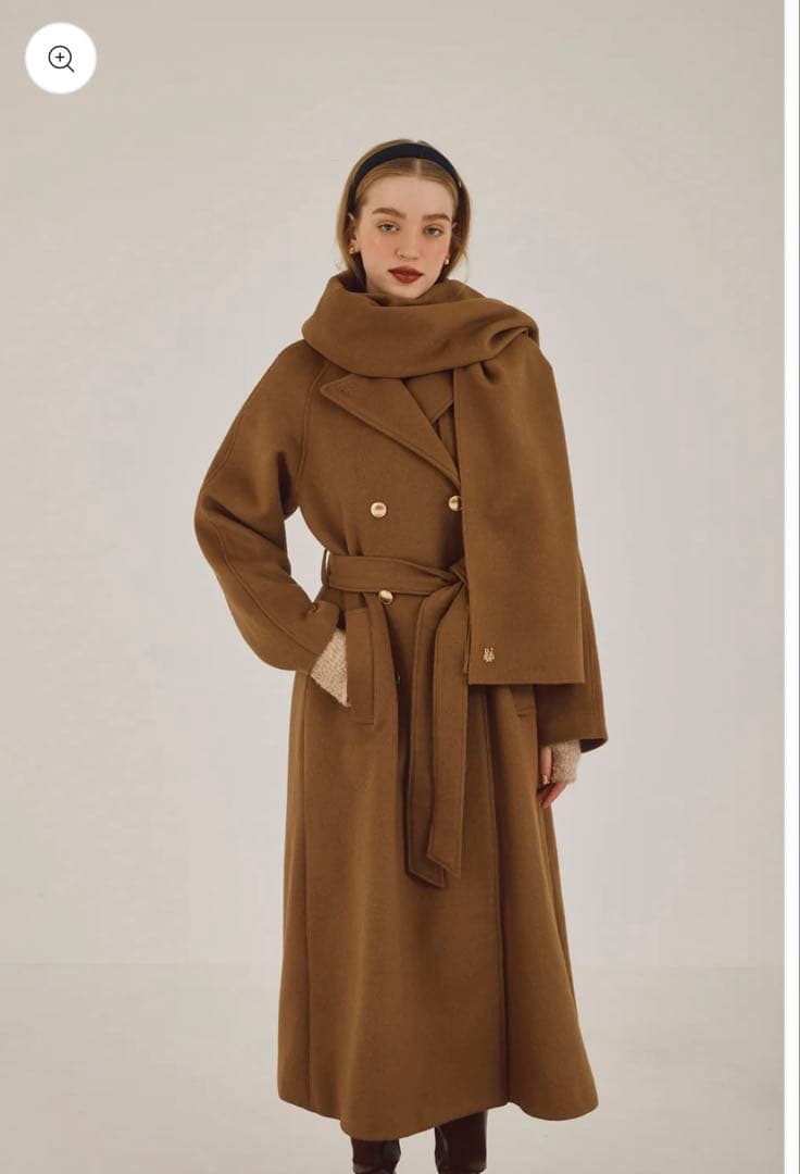 k*a様 poláura ポローラ MANY WAYウールロングトレンチコート