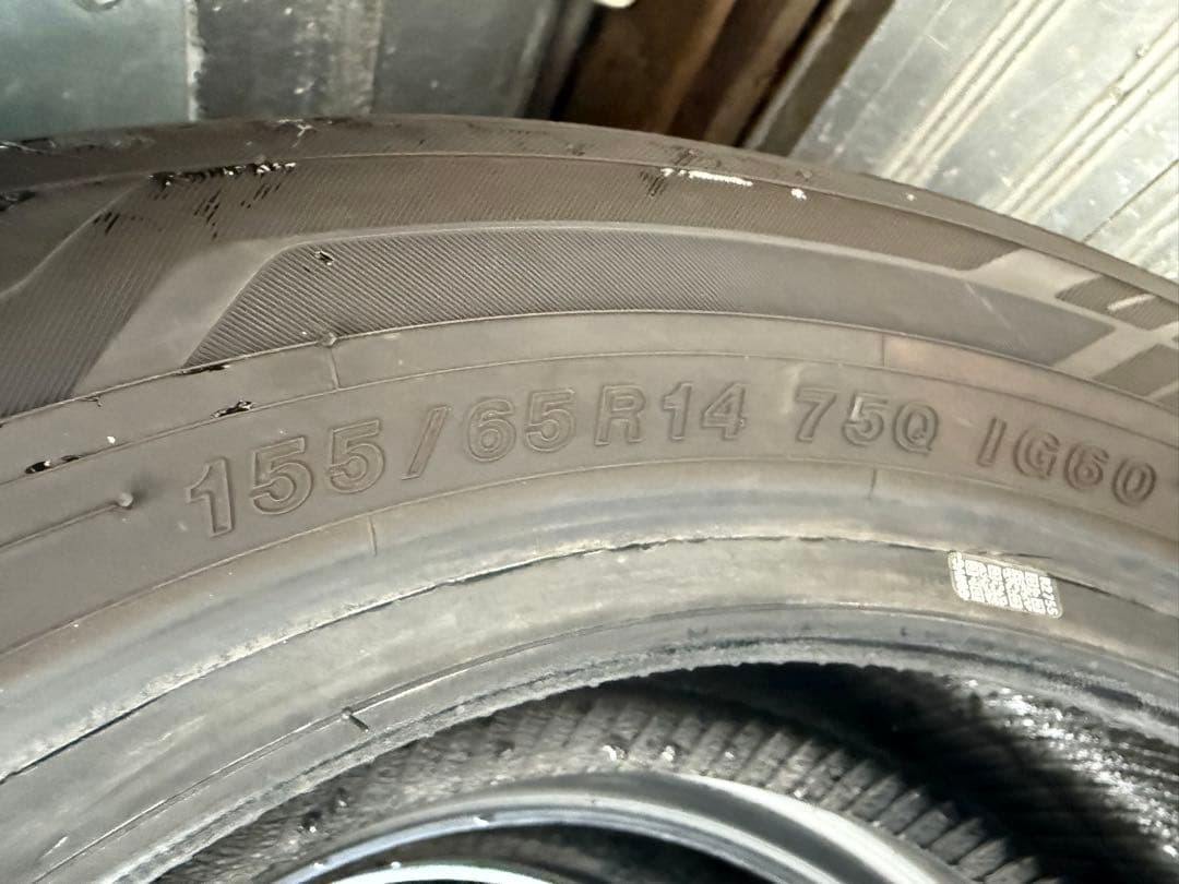 ヨコハマスタッドレス155／65R14 75Q深溝
