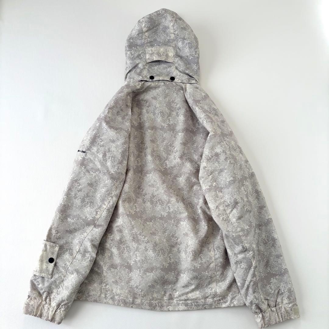 BB スキー スノボ ウエア 上下 大きいサイズLL アイボリー/ブラウン洗える