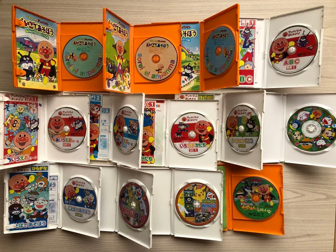 used アンパンマン 他 学習 ひらがな ABC 英語 習い事 DVD セット