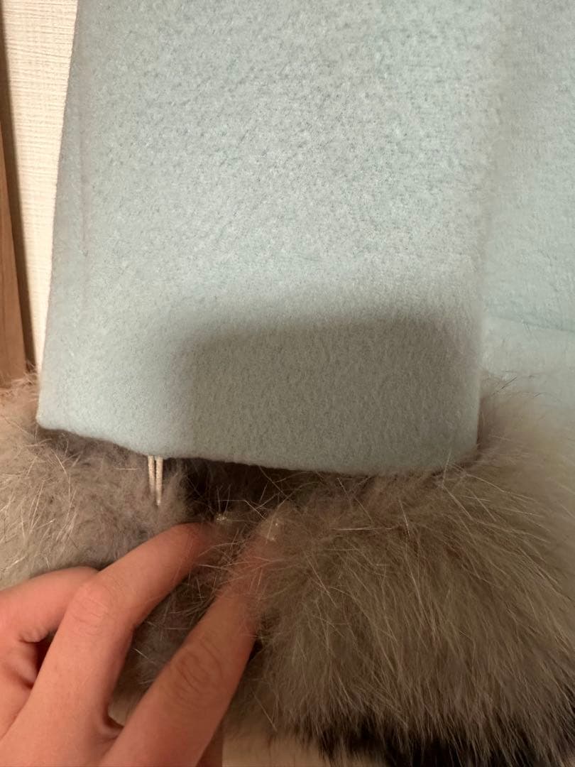 グレースコンチネンタル　Digram ライトブルーロングコート36