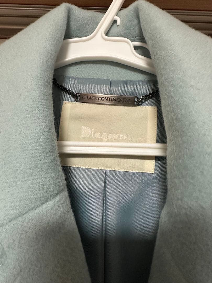 グレースコンチネンタル　Digram ライトブルーロングコート36