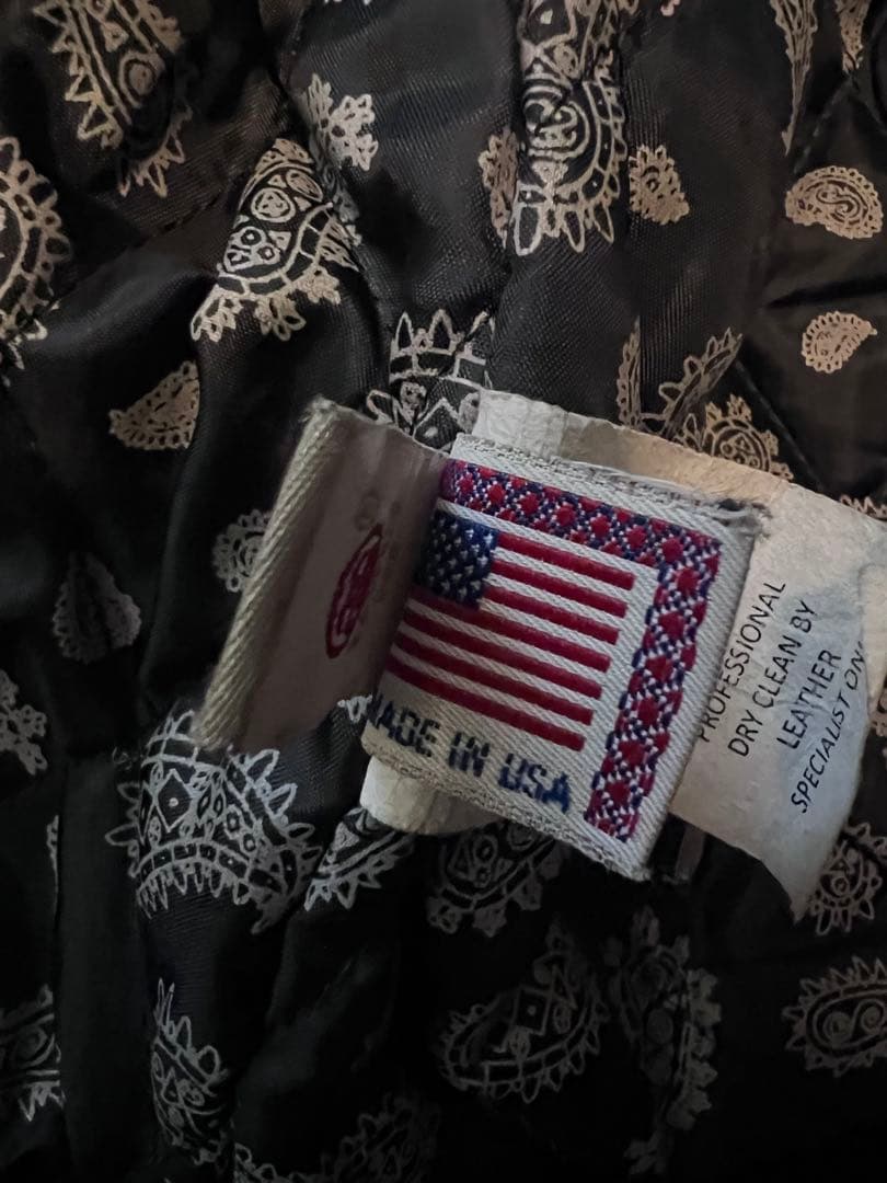 STUSSY x GOLDEN BEAR 12AW 牛革 レザー スタジャン