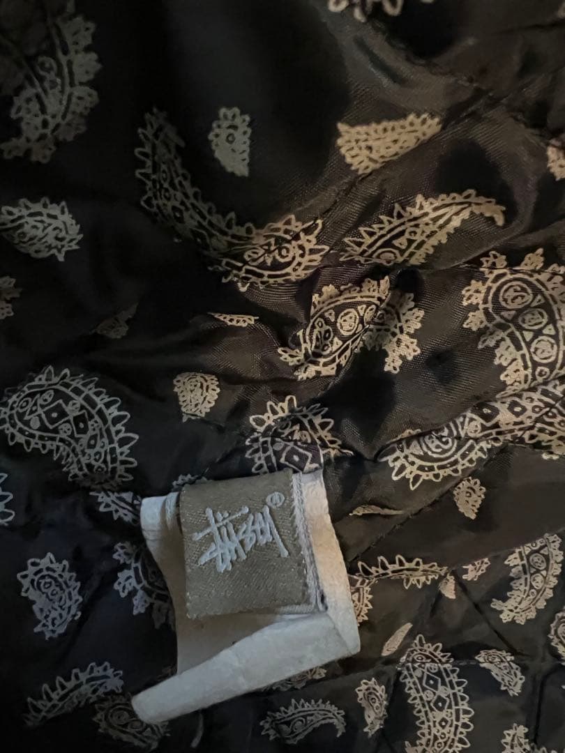 STUSSY x GOLDEN BEAR 12AW 牛革 レザー スタジャン