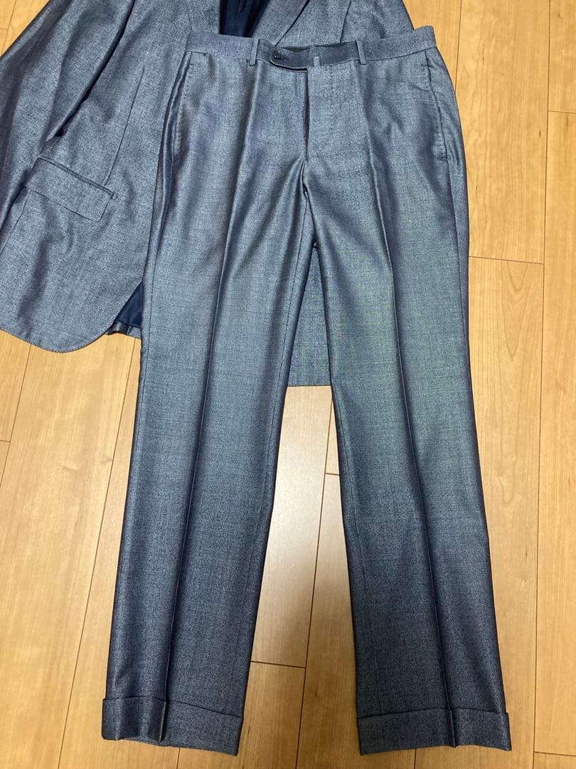 T*s様 RING JACKET スーツ　46 ネイビーグレー