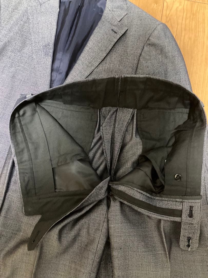 T*s様 RING JACKET スーツ　46 ネイビーグレー