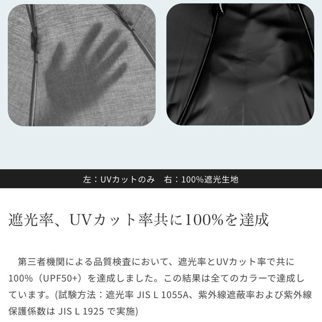 芦屋ロサブラン　日傘　2段折り コンビ　ライトグレージュ×アイボリー　新品未使用