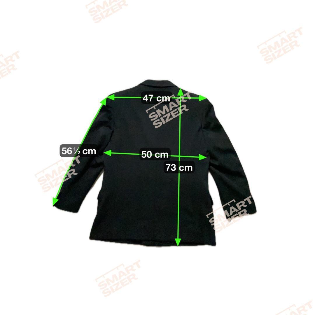 超美品 90's オールブラック ダブルブレスト 漆黒 ウール ツータック