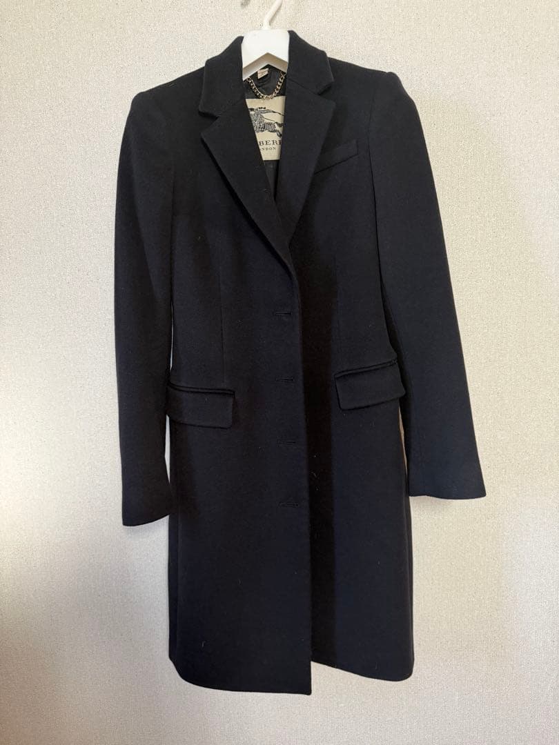 BURBERRY ブラック チェスターコート ITA 36
