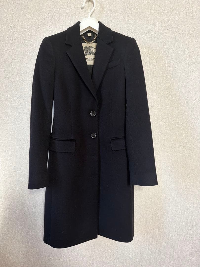 BURBERRY ブラック チェスターコート ITA 36