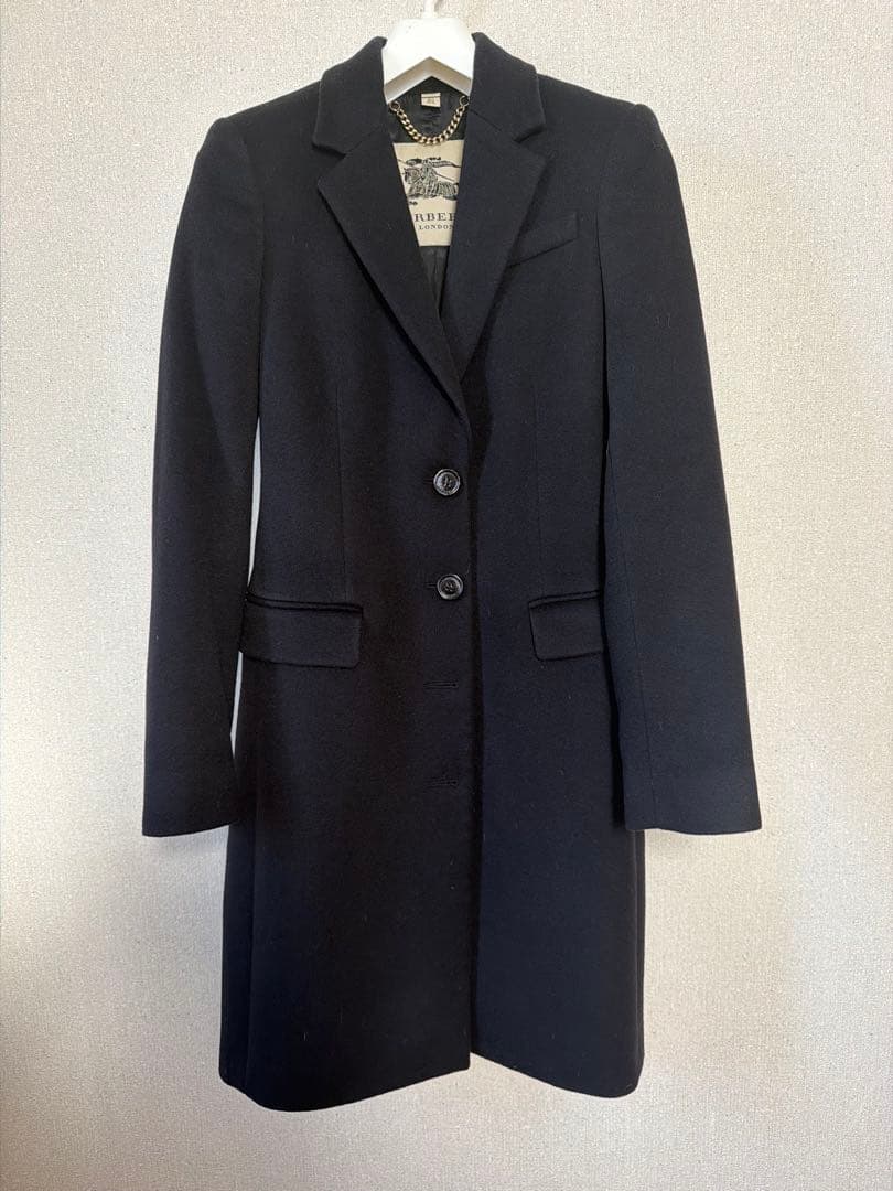 BURBERRY ブラック チェスターコート ITA 36
