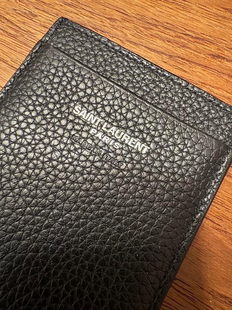 サンローラン　レザー マネークリップ