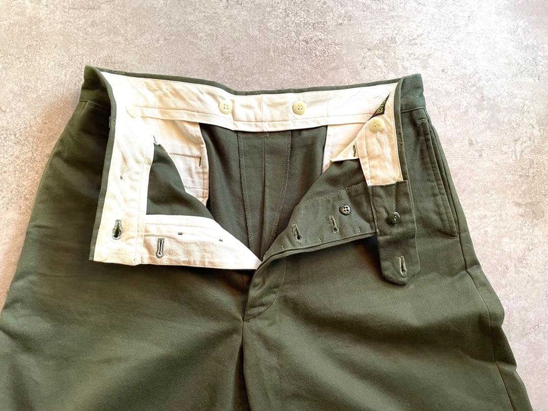 atlast&co アットラスト チノトラウザーズ 34 ミリタリー チノ