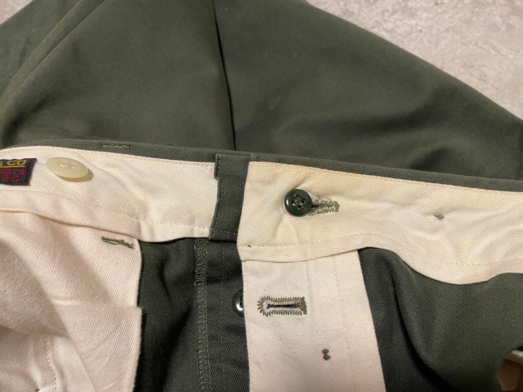 atlast&co アットラスト チノトラウザーズ 34 ミリタリー チノ