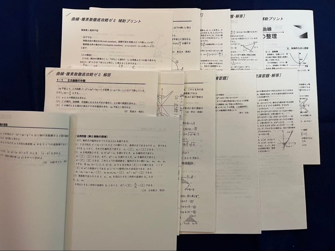 大数ゼミ 曲線複素数徹底攻略ゼミ