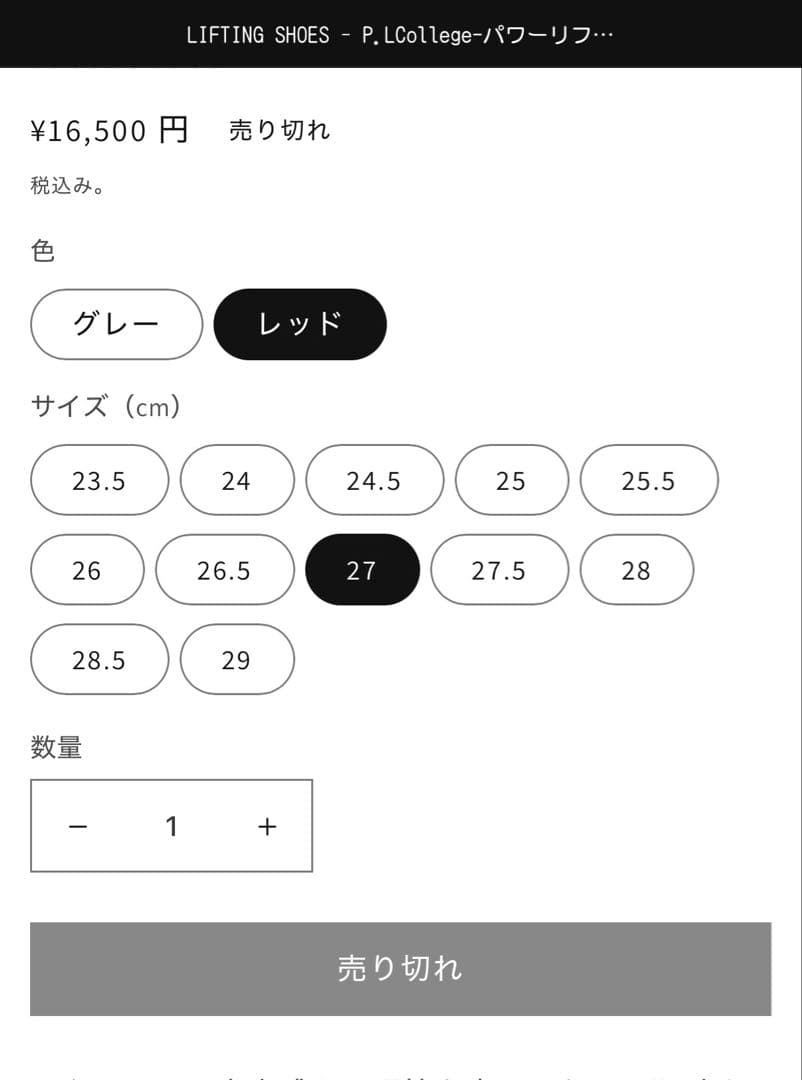 P.L. College ピーエルカレッジ　スクワットシューズ