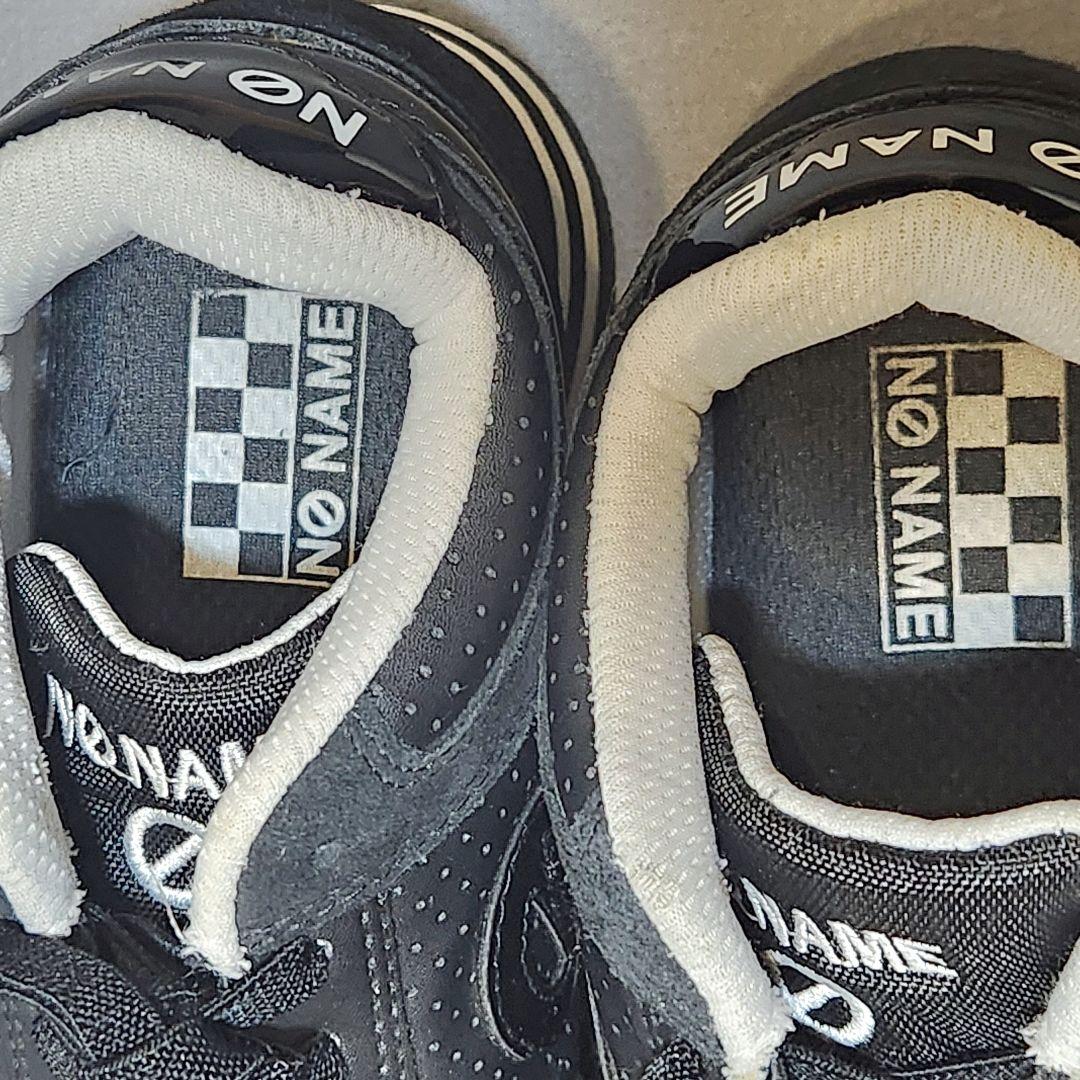 美品✨ノーネーム レザースニーカー 36(23cm) ブラック 黒 厚底