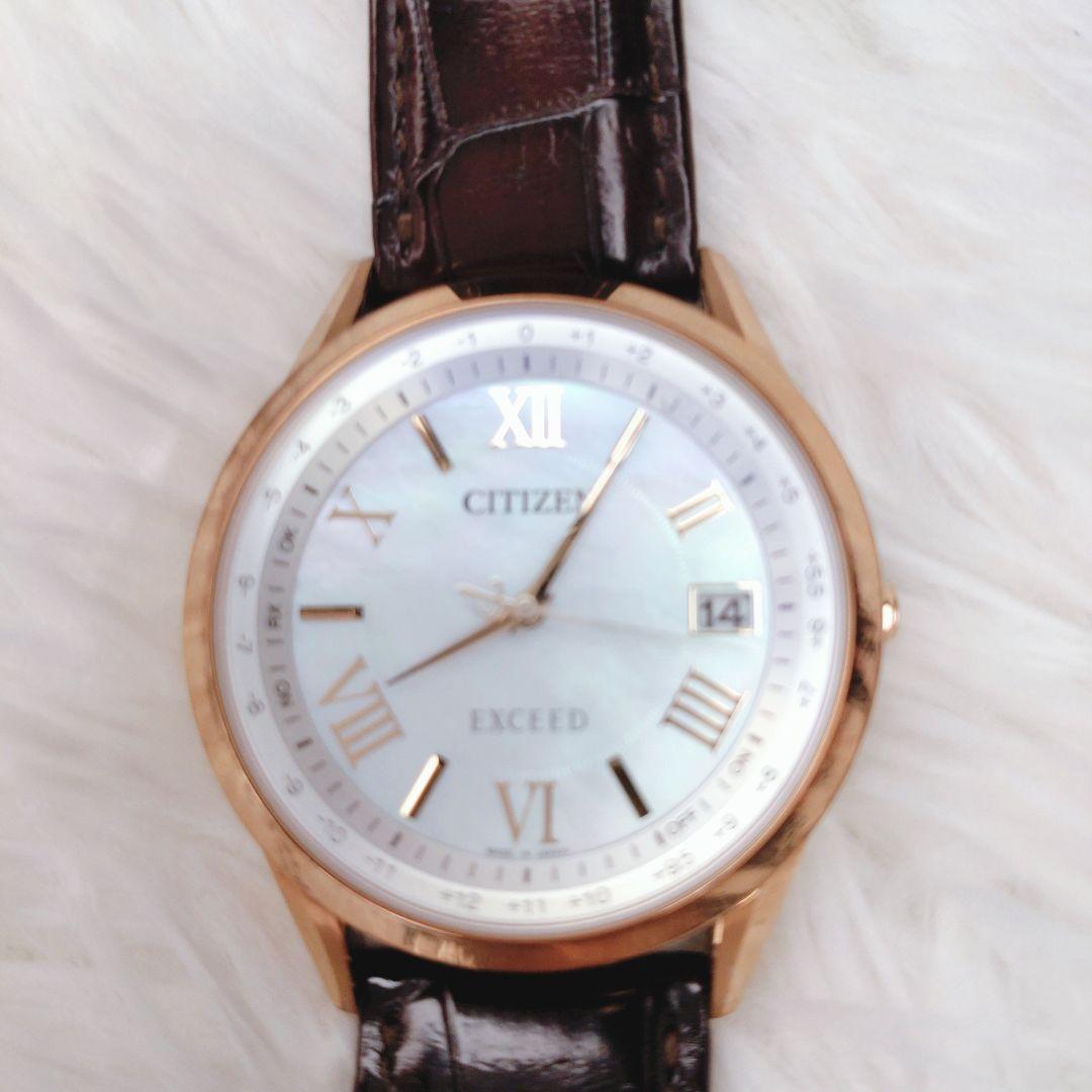 ✨️美品✨️CITIZEN EXCEED CB1112-07W 電波ソーラー