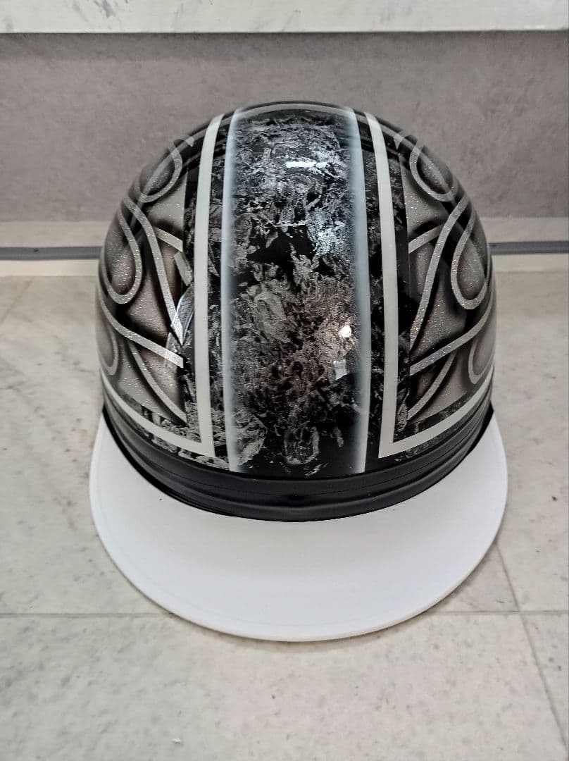 カスタムコルク半　黒ラップファイヤー　七色ラメ