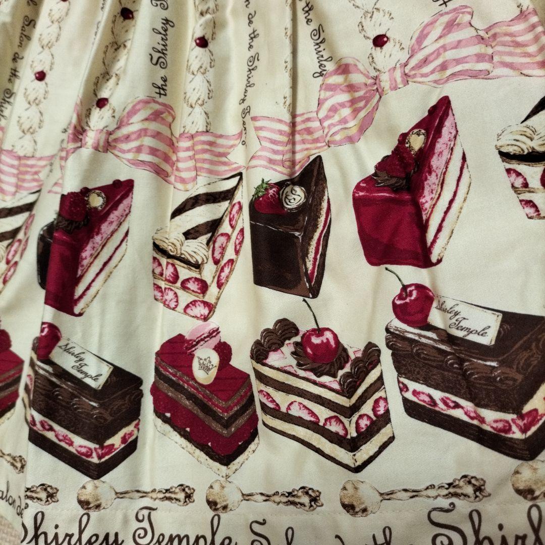 Shirley Temple ケーキプリントワンピース