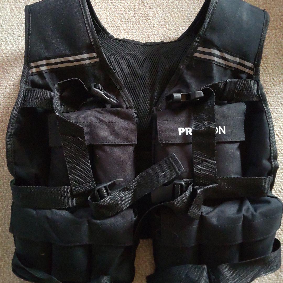 【中古】PROIRON トレーニング用 ウェイトベスト 20kg 予備バックル付