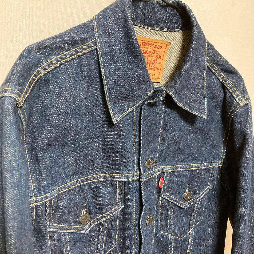 Levi's デニムジャケット インディゴ ビッグE アメカジ　71557