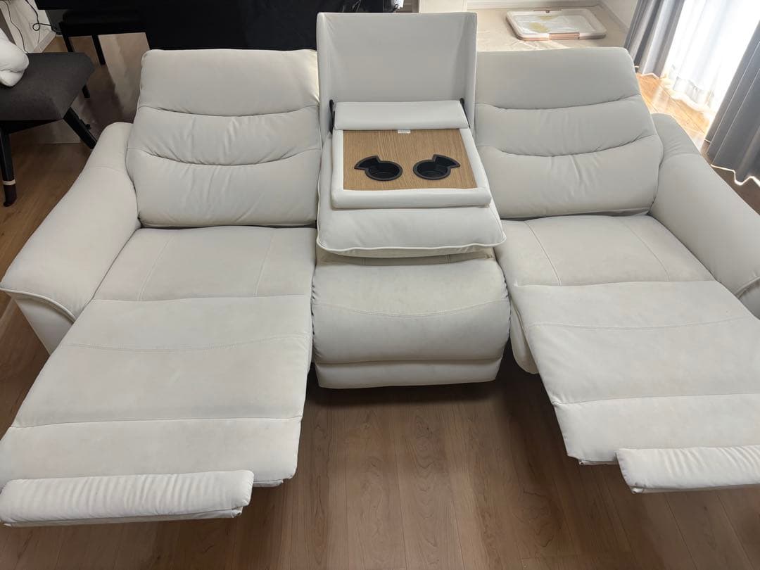 ３人がけ電動リクライニングソファ